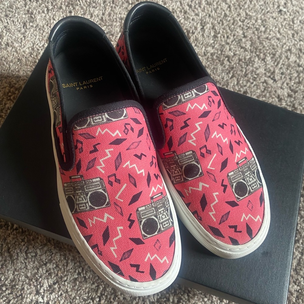 St Laurent Slip On Shoes